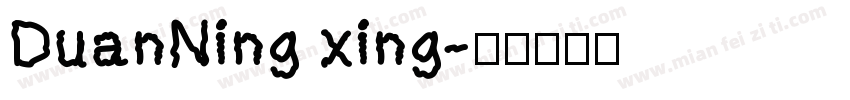 DuanNing xing字体转换